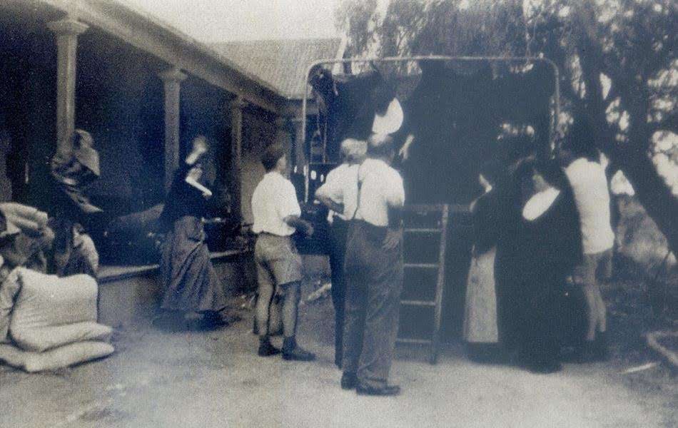 Community members at the Monastery - c1947